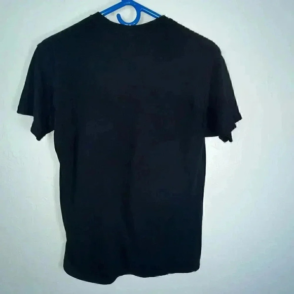 Gildan Unisex Black Cotton Inhala Lo Bueno Exhala Lo Malo Graphic Tee Medium - Picture 3 of 4